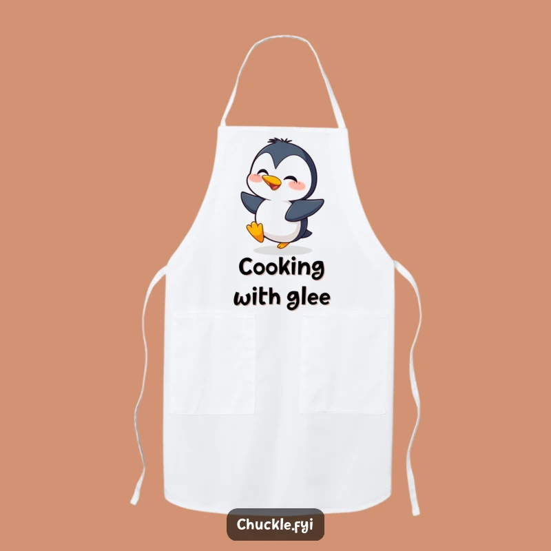 Funny Giggling Penguin Apron - Cook with Excitement & Joyful Flair