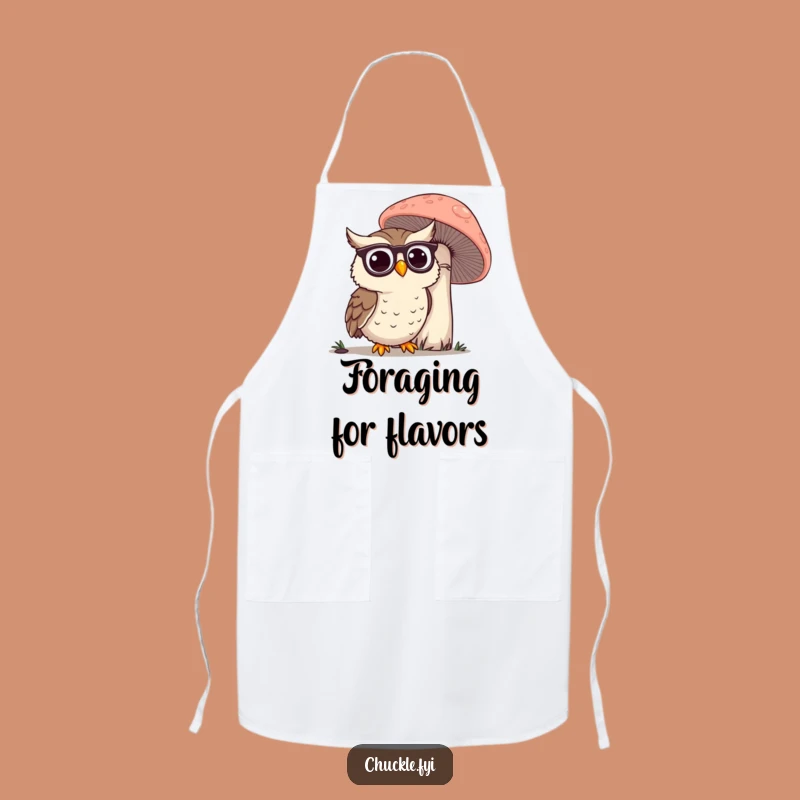 Funny Owl Spectacles Apron: Wise Cooking, Practical Funny Gift for Chefs
