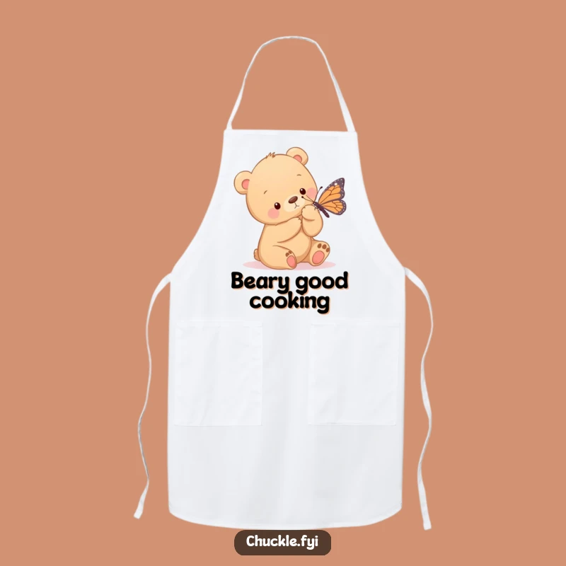 Funny Bear Cub Apron: Kitchen Fun, Gentle Tickles, Perfect Funny Gift for Bakers