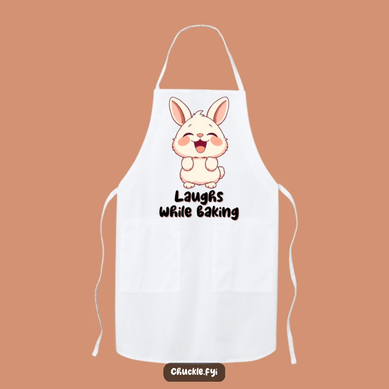 Funny Fluffy Bunny Apron: Hilarious Laughing Rabbit Kitchen Wear, Chef's Funny Gift