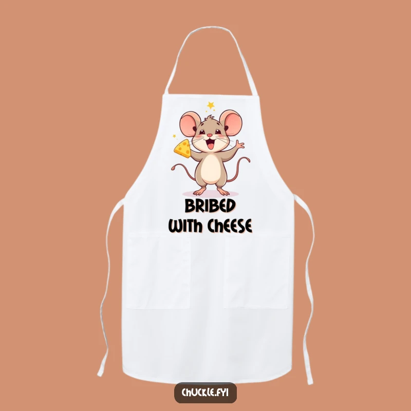 Funny Mouse Jigging with Cheese Apron - Cook with Festive Flair