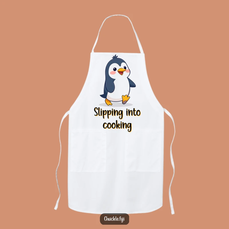 Funny Penguin Apron: Kitchen Cartoon Character Wear for Cooking Comedy