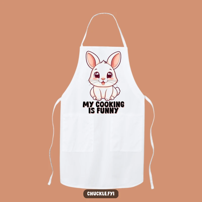 Funny Rabbit Nose Bopping Apron - Joyful Cute Kitchen Gift