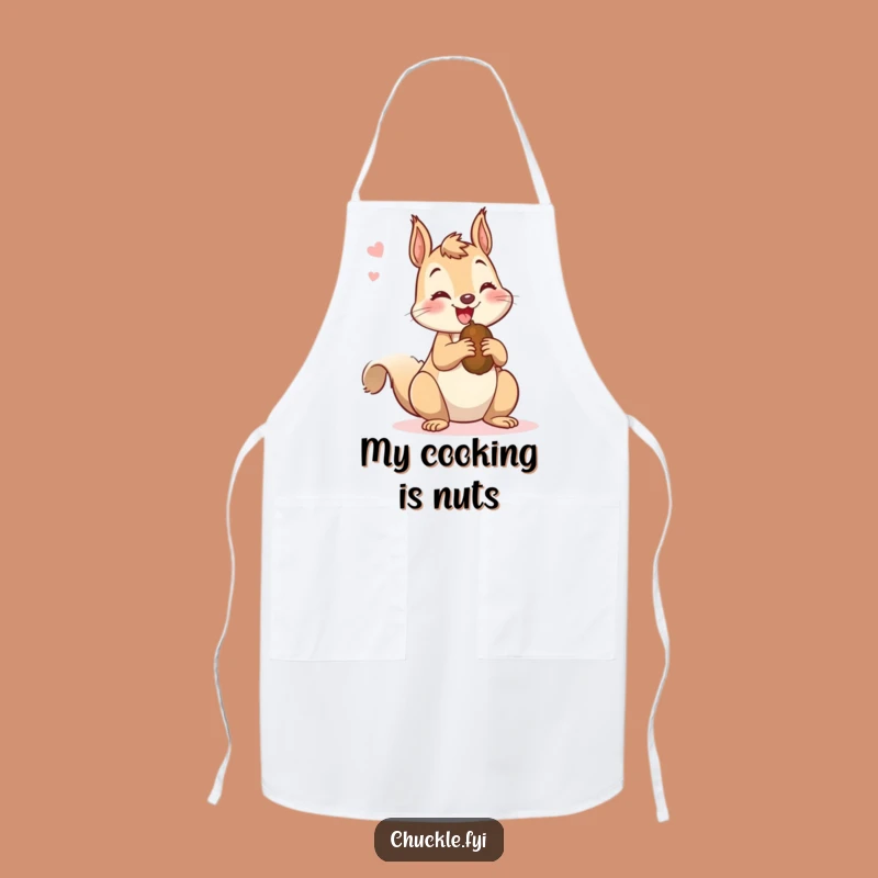 Funny Squirrel Nutty Apron - Mischievous Chatter Kitchen Gift