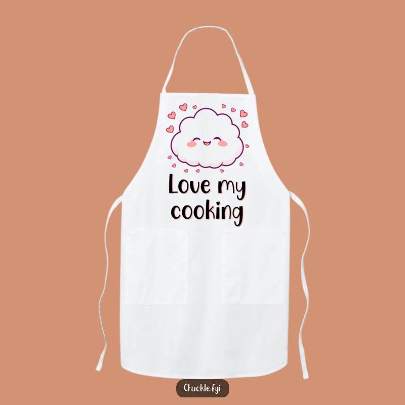 Funny Cloud Apron: Cook with Love - A Hearty Gift for the Kitchen