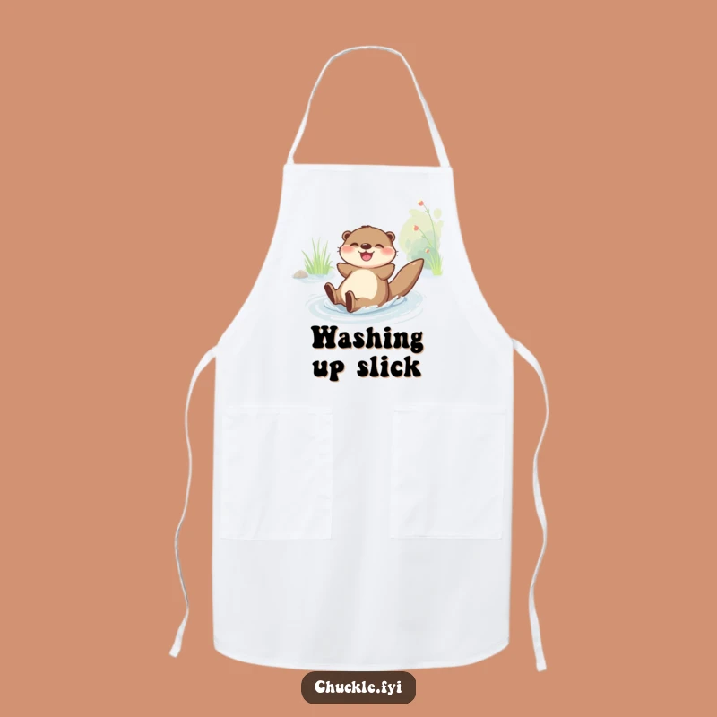 Funny Joyful Otter Sliding Apron: Cook with Glee and Fun, Ideal Funny Gift for Cooks