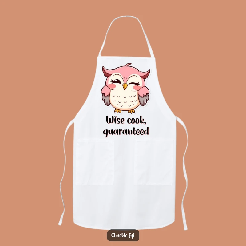 Funny Owl Apron: Chef's Hilarious Cartoon Kitchen Wear