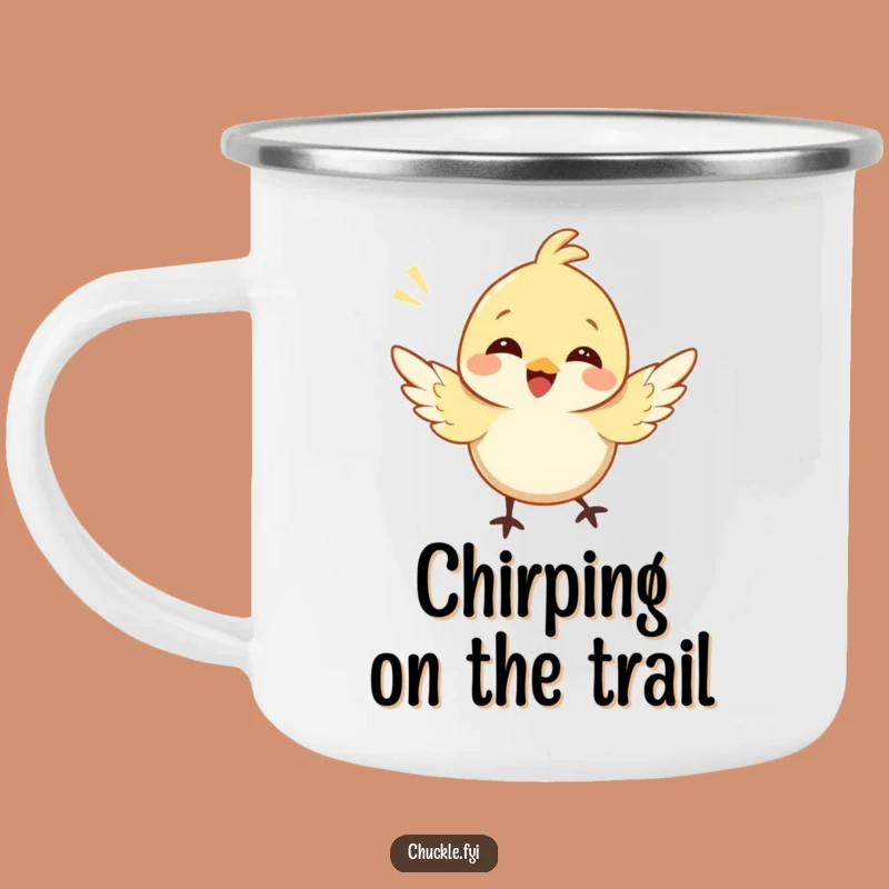 Funny Bird Camping Mug: Cheerful Character for Outdoors, Your Best Funny Gift