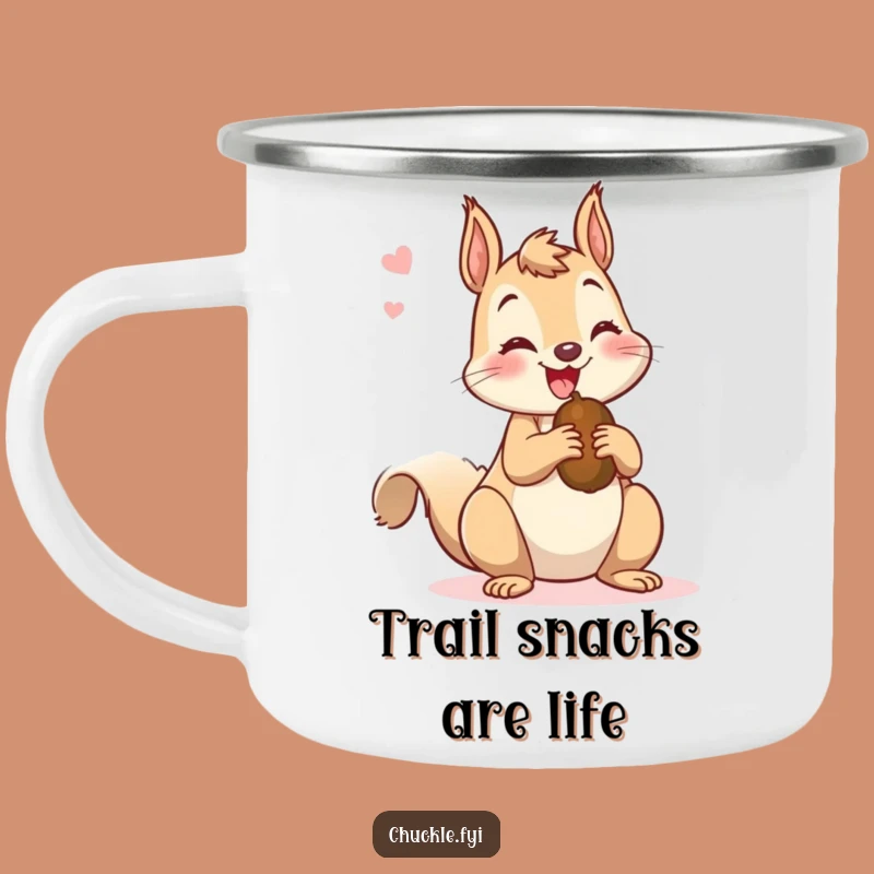Funny Squirrel Nutty Camping Mug - Durable, Mischievous Outdoor Fun