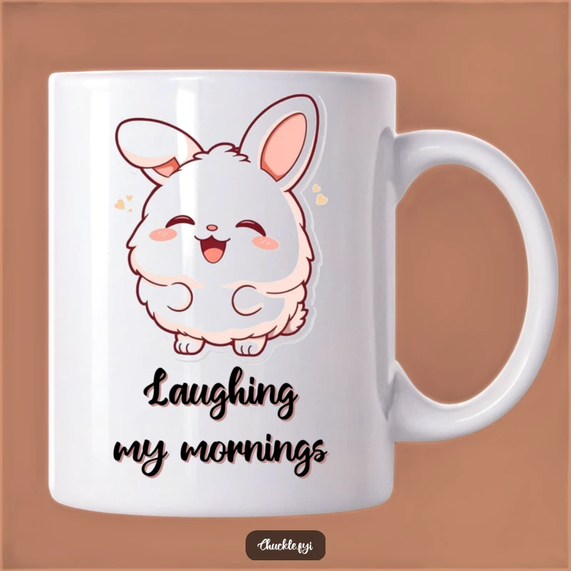 Funny Bunny Laugh Mug - Hearty Character Gift Idea