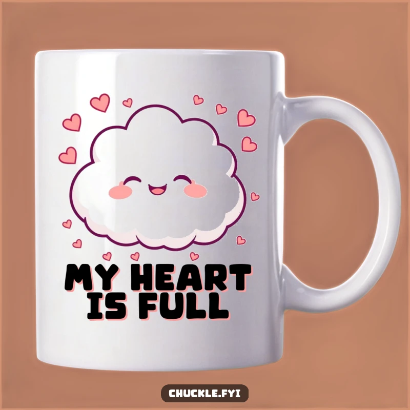 Funny Cloud Mug: Raining Hearts - A Love-Filled Gift for Joyful Souls