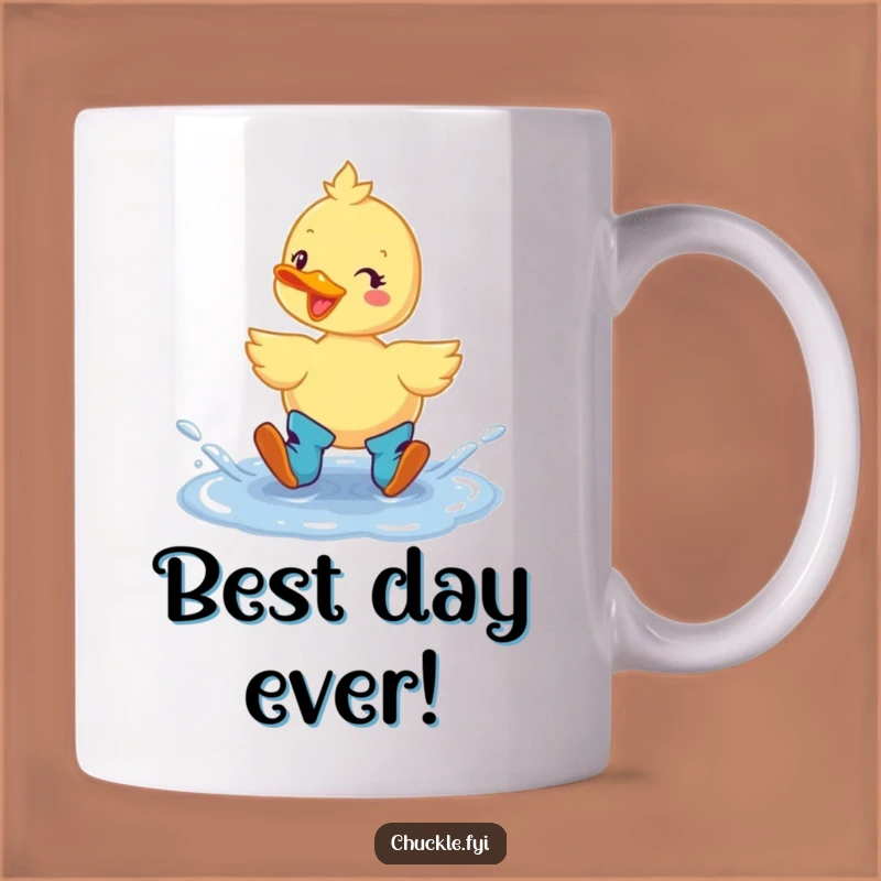 Funny Duck Boots Puddle Splash Mug: A Cheerful Gift for Any Animal Lover