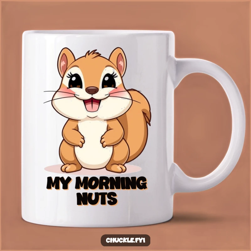Funny Squirrel Bow Mug - Comical & Theatrical for a Cheerful Greeting