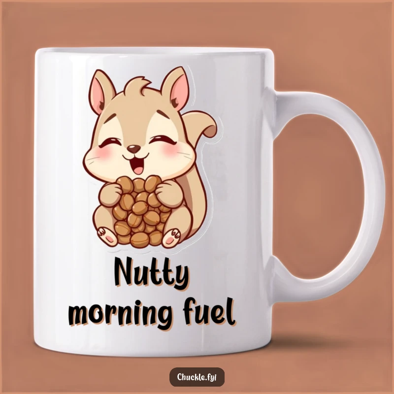 Funny Squirrel Mug: Nutty Amusement, Piled High, Perfect Funny Gift