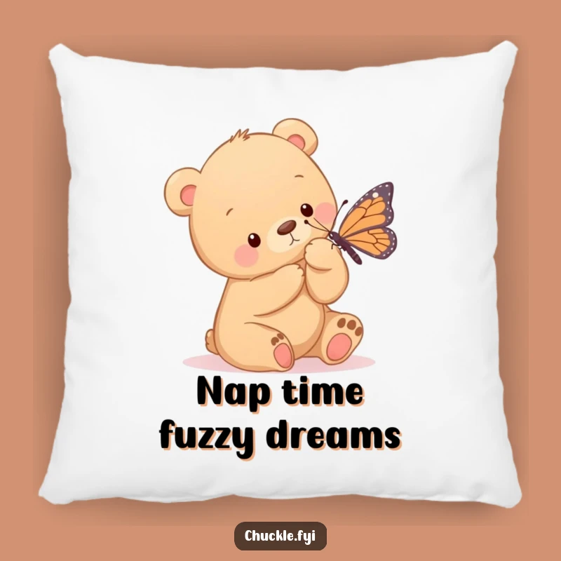 Funny Bear Cub Pillow: Soft Tickles, Cozy Comfort, Adorable Funny Gift