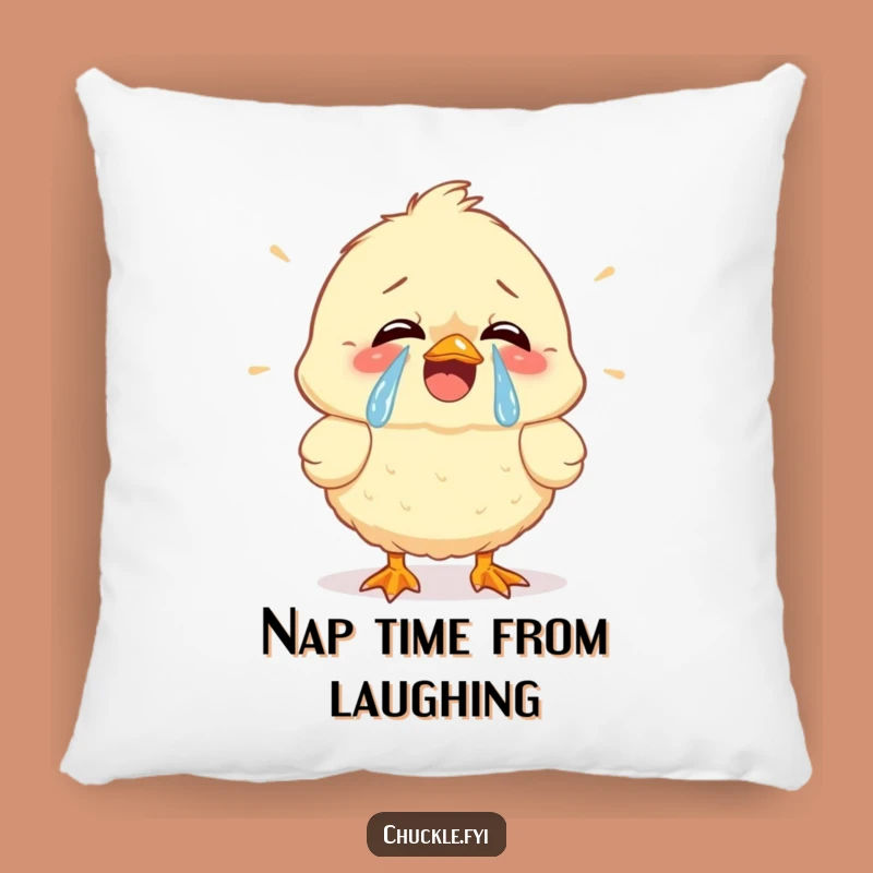 Funny Chick Tears of Joy Pillow - Soft, Cozy, and Hilarious Comfort Gift