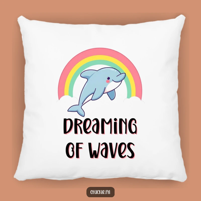 Funny Dolphin Pillow: Soft & Cheerful Ocean Themed Cushion