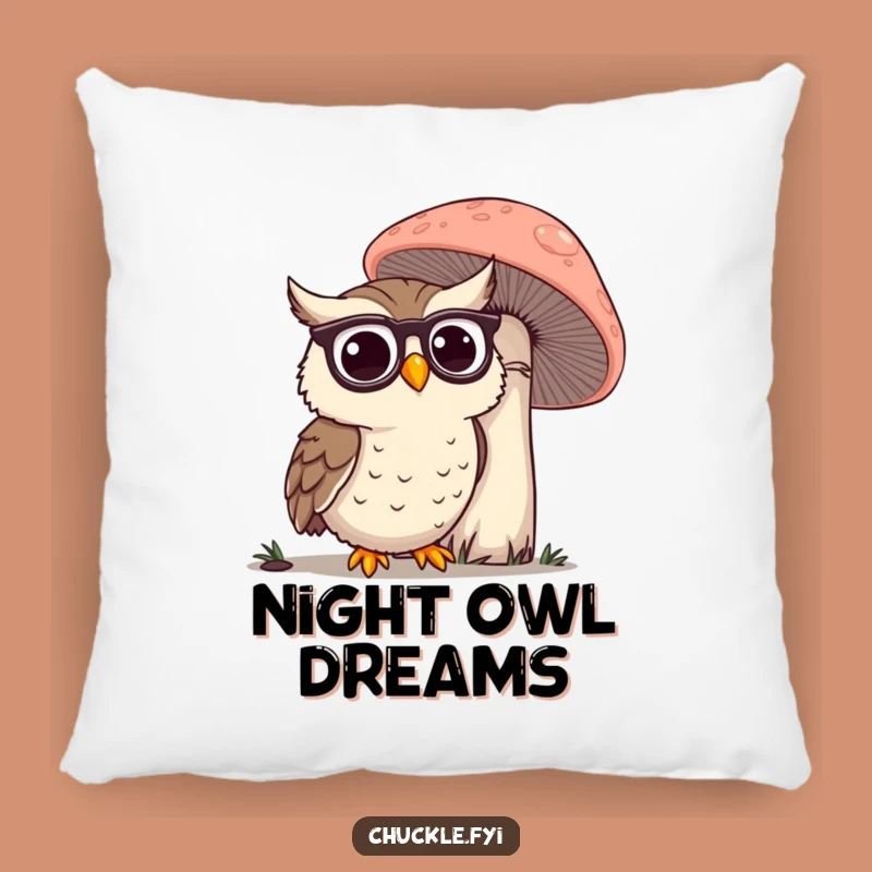 Funny Owl Spectacles Pillow: Cozy Contemplation, Soft Funny Gift