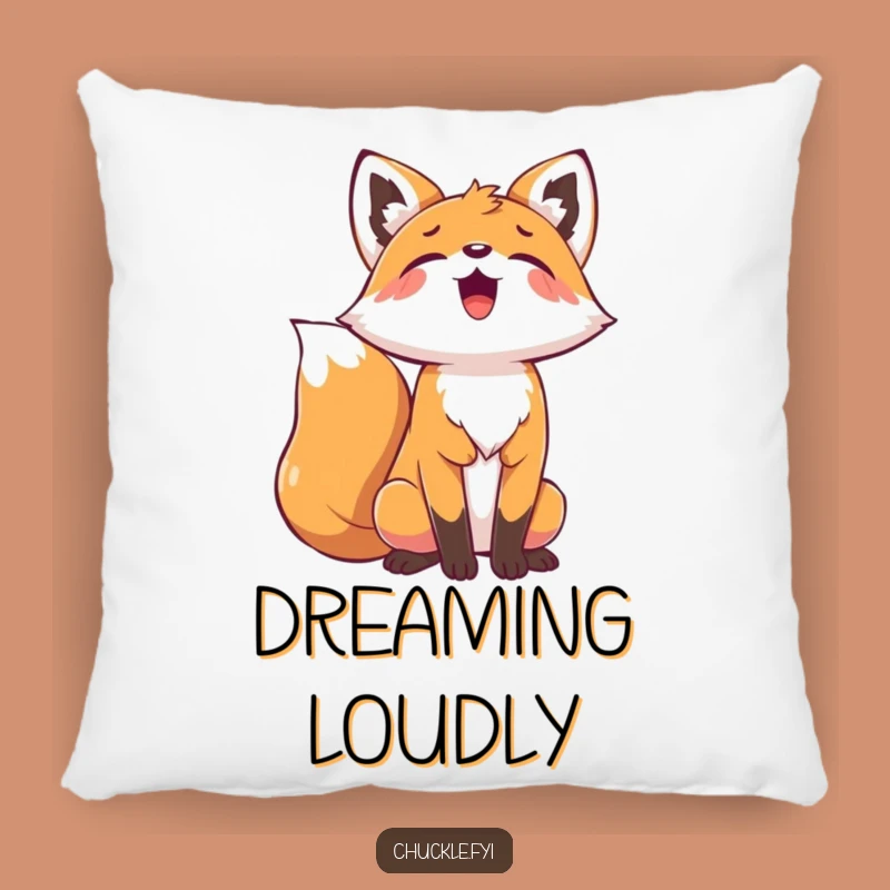 Funny Playful Fox Pillow: Cozy Howling Fox Cushion, Ideal Unique Gift