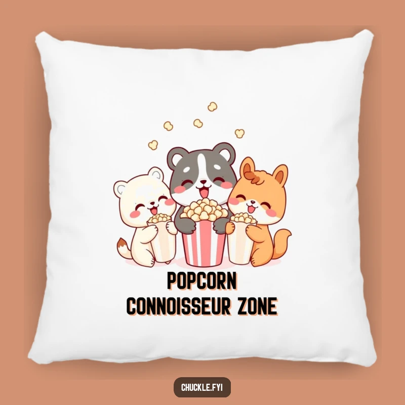 Funny Popcorn Pals Animal Pillow: Cozy Delighted Friends Decor, Great Gift
