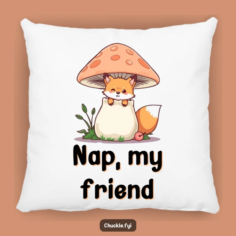 Funny Fox Pillow: Cozy Chuckles, Playful Peek, Adorable Funny Gift