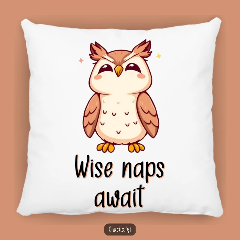 Funny Kawaii Owl Pillow, Cozy Up with Wisdom and Joyful Hoots!