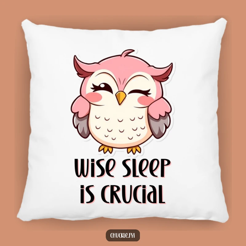 Funny Owl Pillow: Soft & Hilarious Cartoon Cushion Comfort