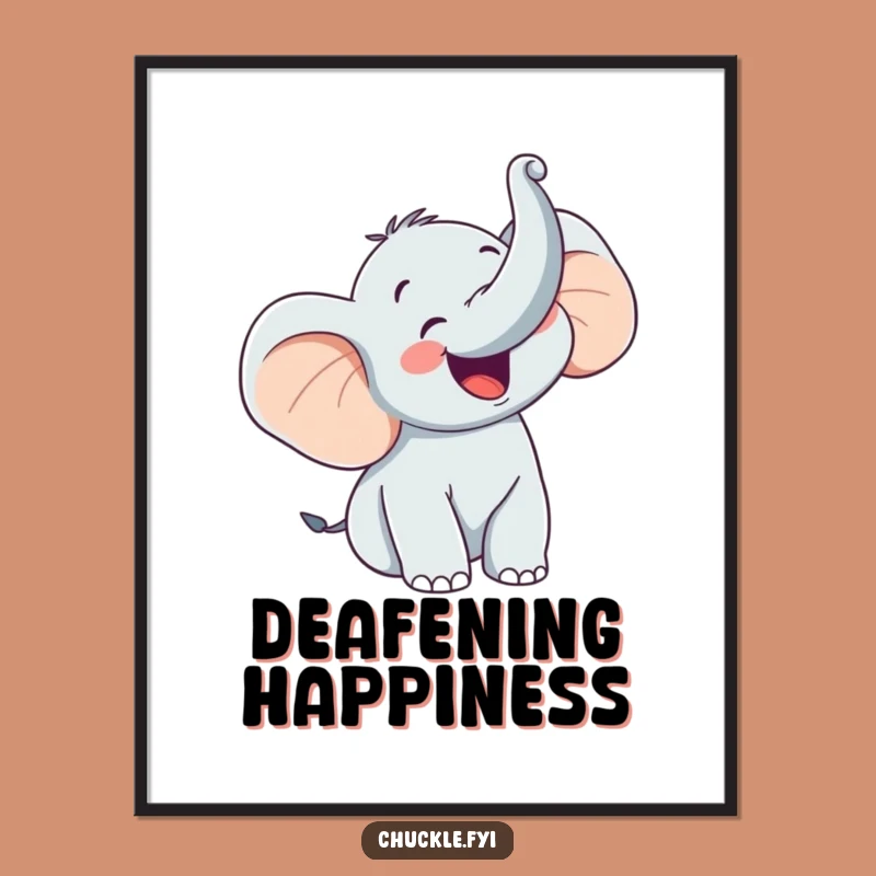 Funny Happy Elephant Trumpet Digital Art - Instant Joyful Trumpet!