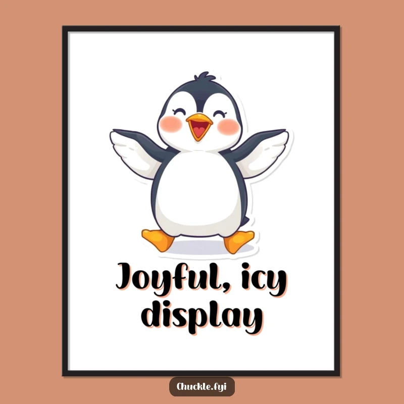 Funny Penguin Digital Art: Waddling Cartoon Art for Instant Joy
