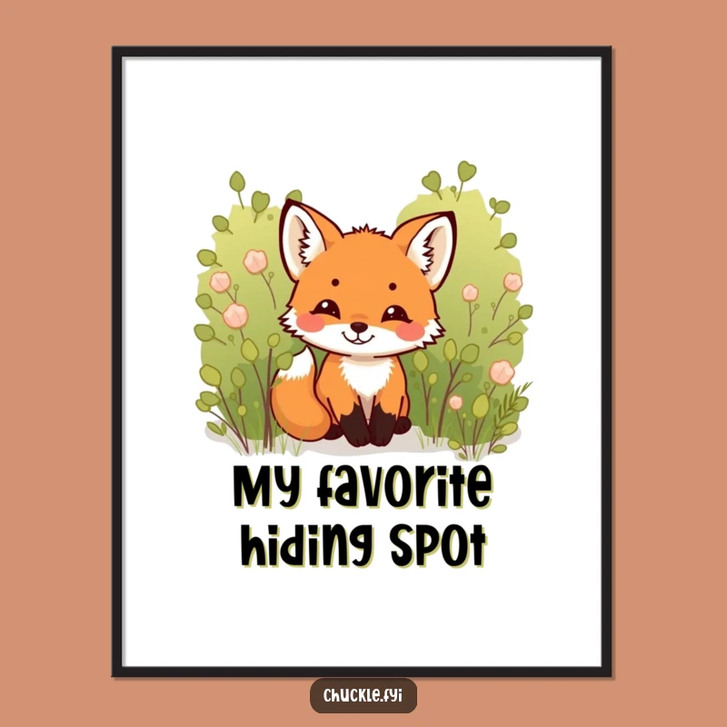 Funny Fox Cub Digital Art: Chuckling Cub, Adorable & Hilarious Download