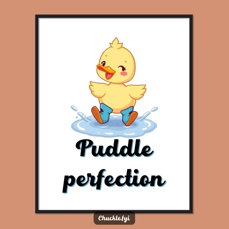 Funny Duck Boots Digital Art: Cheerful Splash Decor, Instant Funny Gift Download