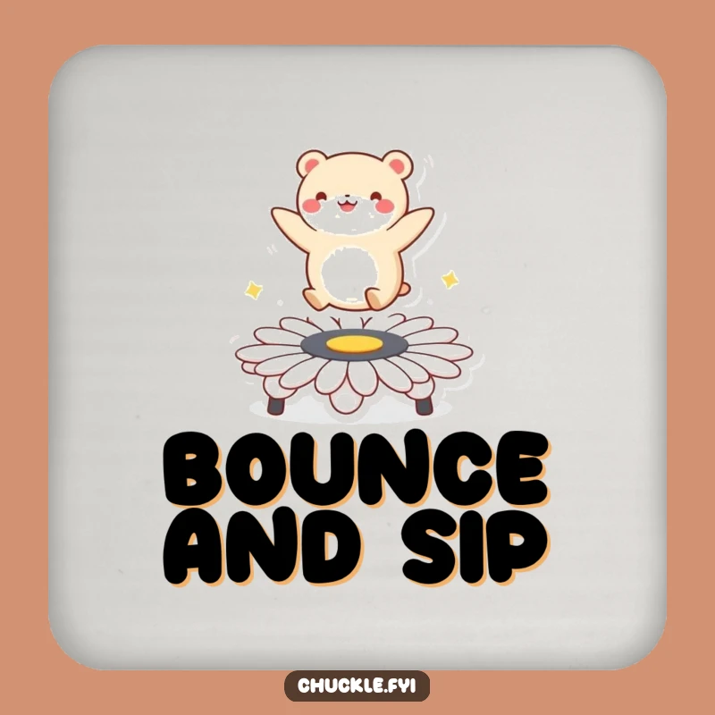 Funny Daisy Trampoline Animal Coaster: Protect Surfaces with Bouncing Joy, Great Gift