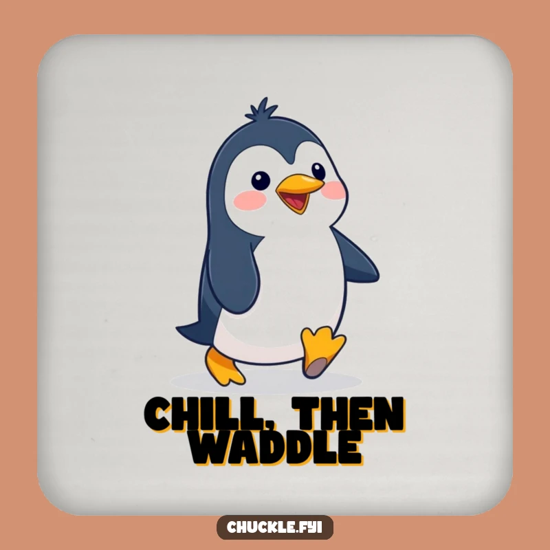 Funny Penguin Coaster Set: Cartoon Character Protector for Hilarious Table Protection