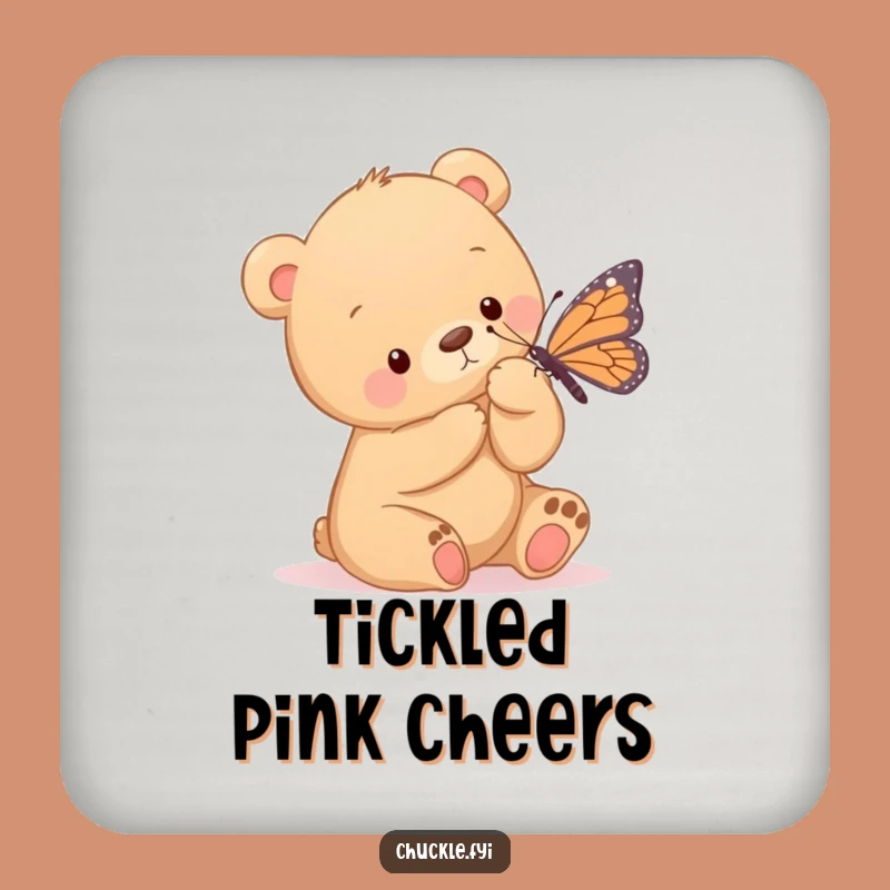 Funny Bear Cub Coaster: Protect Surfaces with Sweetness, Tiny Funny Gift