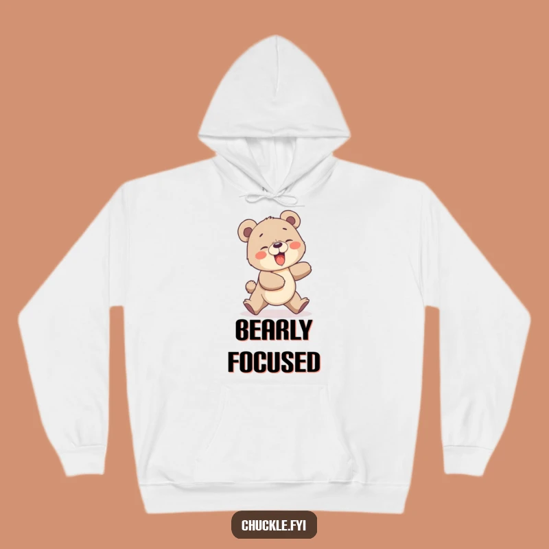 Funny Bear Cub Hoodie: Giggling Comfort, Cozy Funny Gift for Cuddles