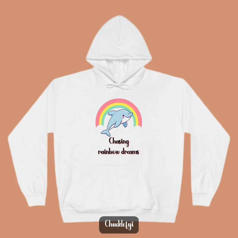 Cozy Funny Dolphin Hoodie: Warm & Whimsical Ocean Themed Apparel