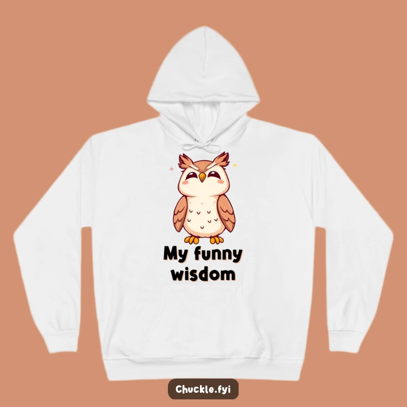 Funny Kawaii Owl Hoodie, Cozy Up with Wisdom and Hilarious Hoots!