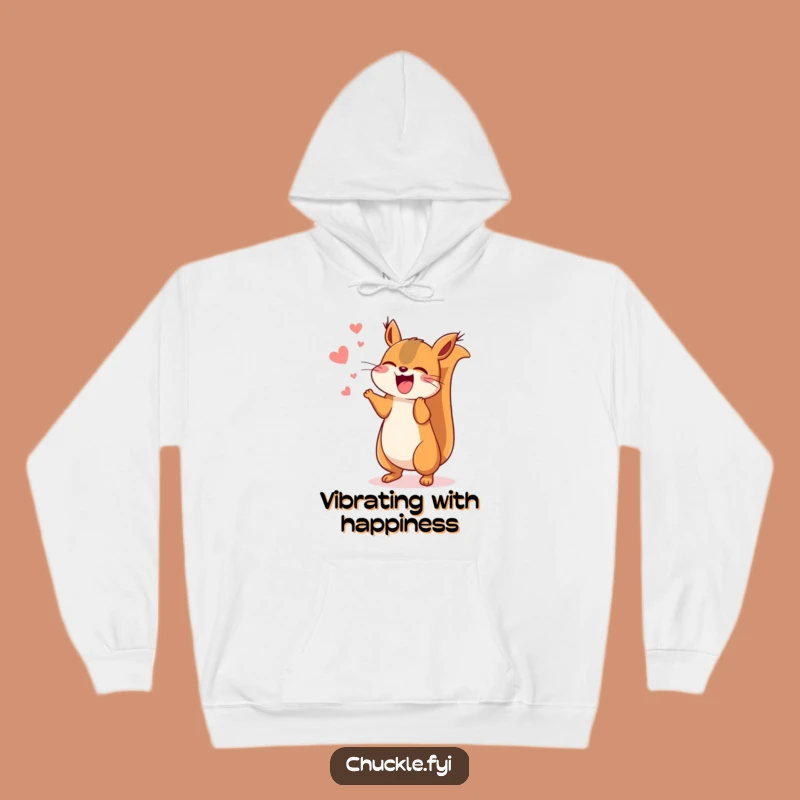 Funny Kawaii Squirrel Hoodie, Cozy Up with Energetic Amusement!