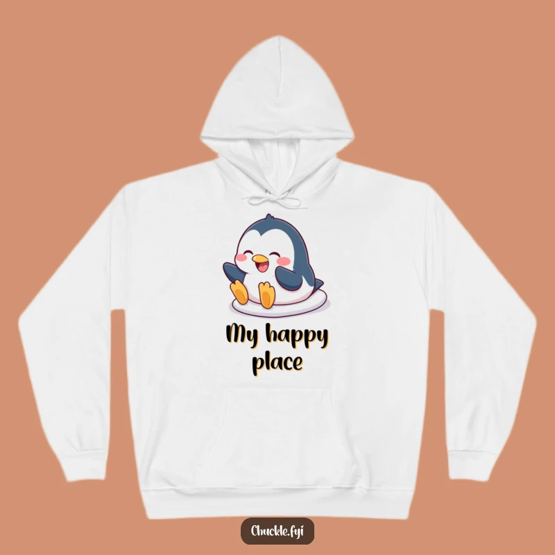 Funny Penguin Slide Hoodie - Cozy Character Comfort, Hilarious Belly Sliding Fun, Perfect Gift