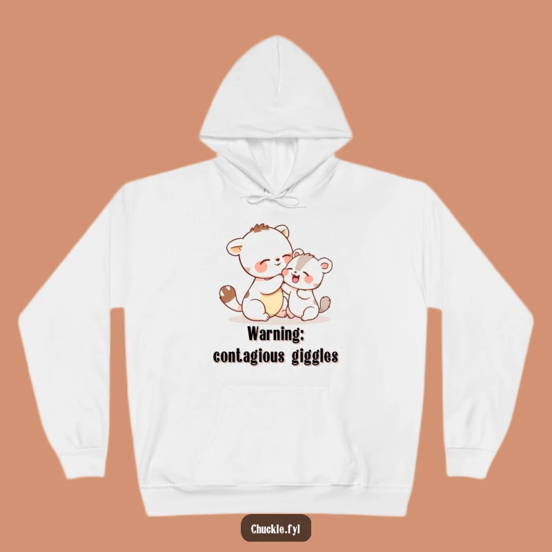 Funny Tickle Fight Animal Hoodie: Cozy Giggles with Friends, Hilarious Humor, Gift