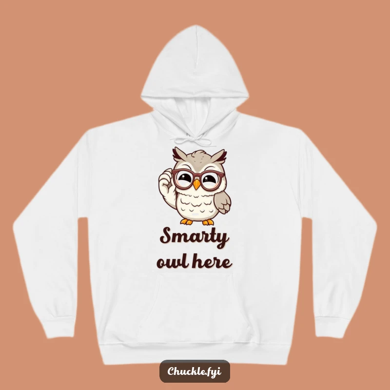 Funny Owl Hoodie: Cozy Chuckling Character Sweatshirt for Intellectual Comfort