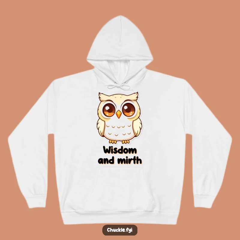 Funny Curious Owl Hoodie: Cozy Chuckling Owl Sweatshirt, Ideal Wise Funny Gift