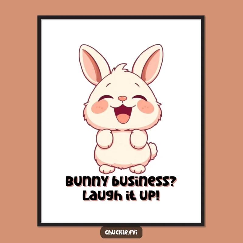Free Printable Funny Wall Art: Laughing Bunny Decor, Hilarious Downloadable Art for Any Room