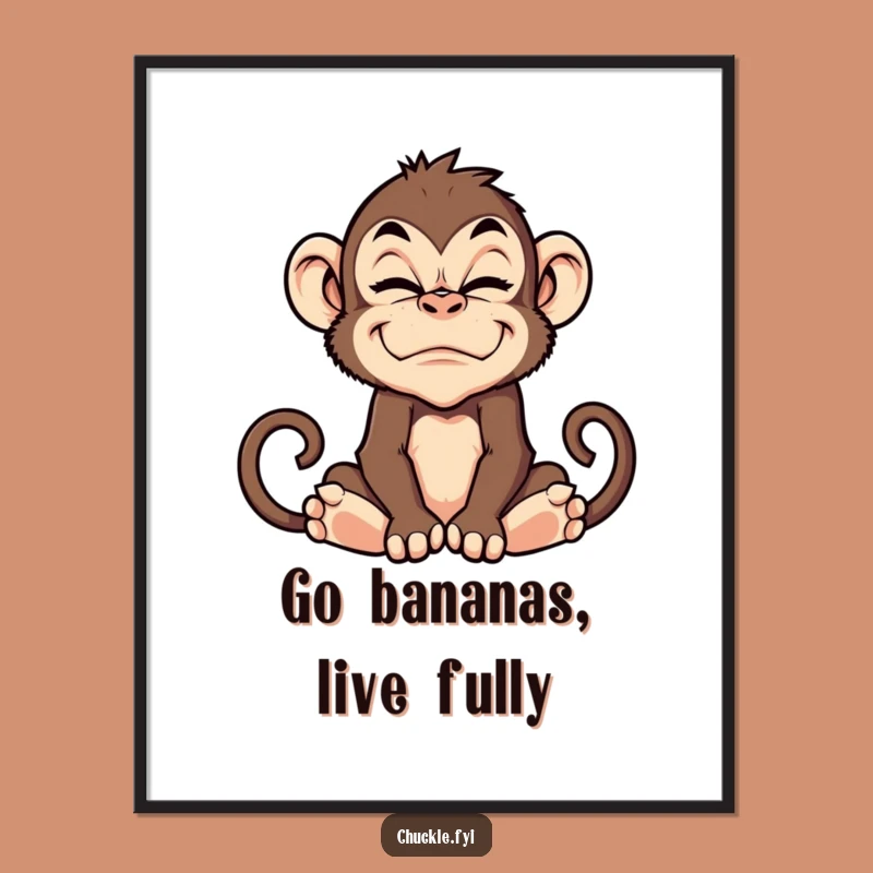 Free Printable Wall Art: Silly Monkey Grimace, Hilarious Downloadable Art!