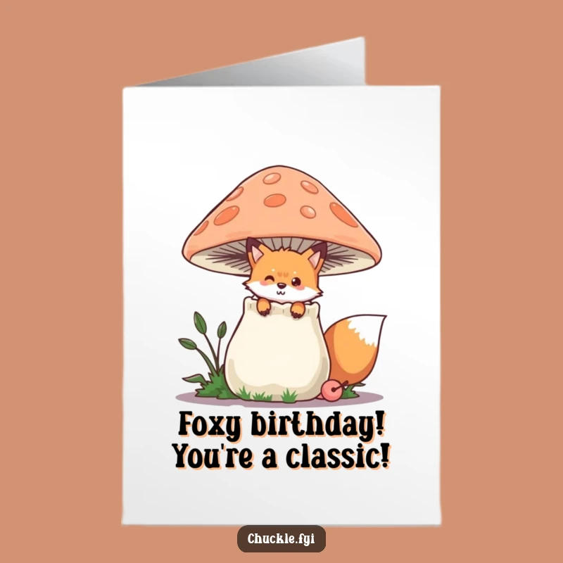 Free Printable Fox Birthday Card: Cheeky Peek-a-Boo Fun!