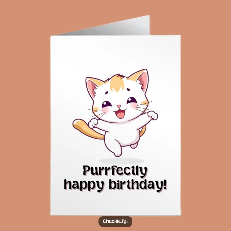 Funny Free Printable Kitten Birthday Card: Playful Downloadable Gift!