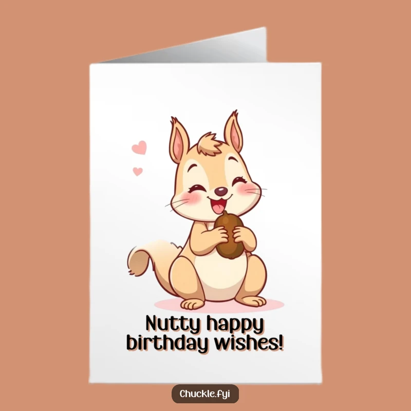 Free Printable Mischievous Squirrel Birthday Card - Nutty Downloadable Gift
