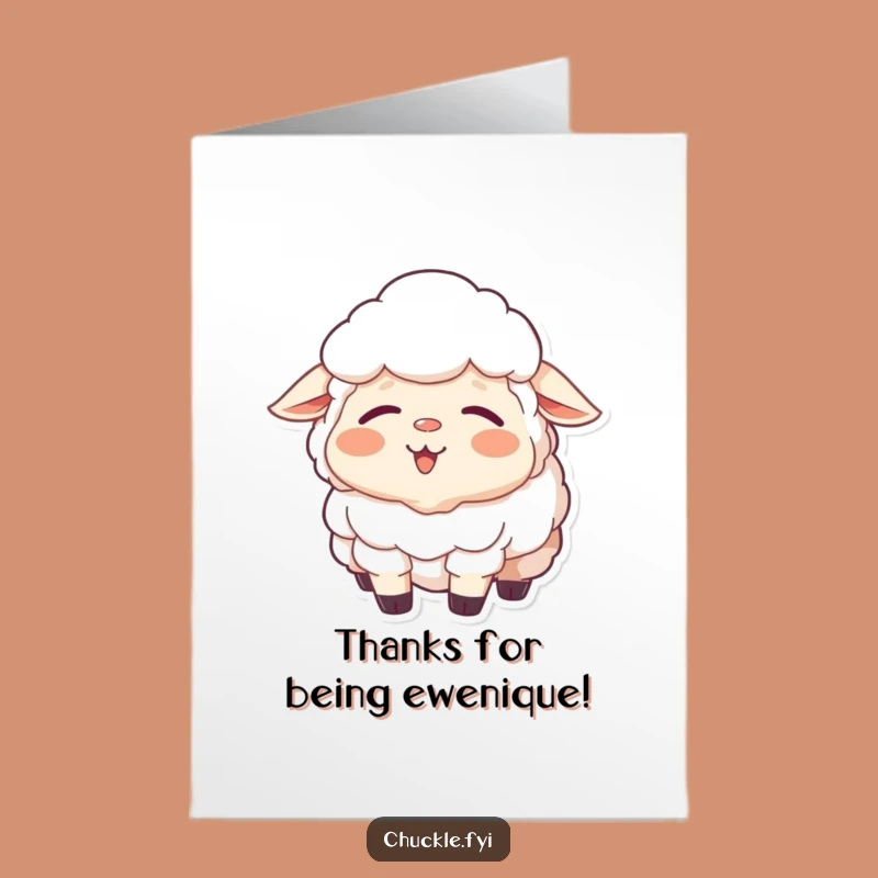 Free Printable Sheep Thank You Card - Contented Yawn for Downloadable Appreciation