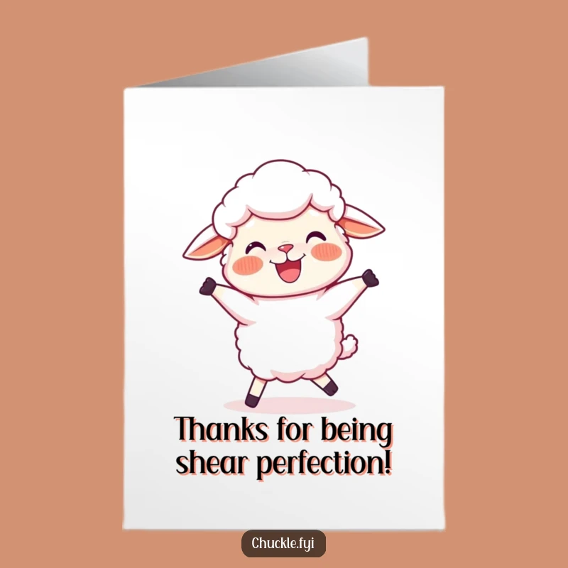 Free Printable Thank You Card: Sheep Dancing Printable Greeting, Fun Downloadable Gift