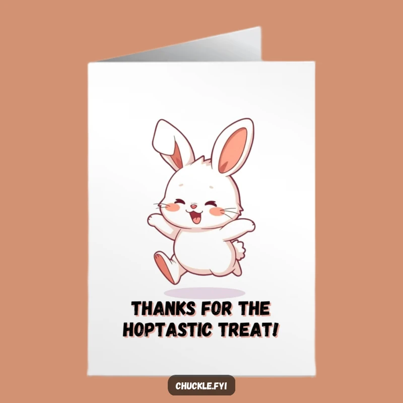 Free Printable Bunny Thank You Card: Adorable Floppy Ears Express Gratitude!